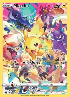Pikachu — Crown Zenith #160