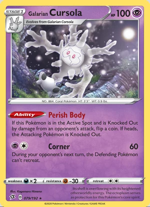 Galarian Cursola — Rebel Clash #79