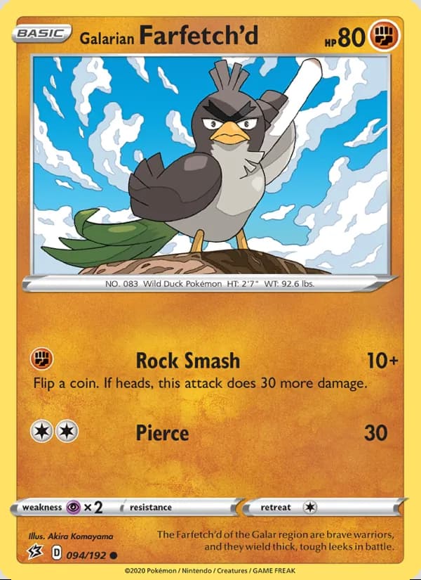 Galarian Farfetch'd — Rebel Clash #94