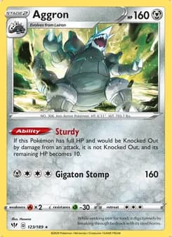 Aggron — Darkness Ablaze #123