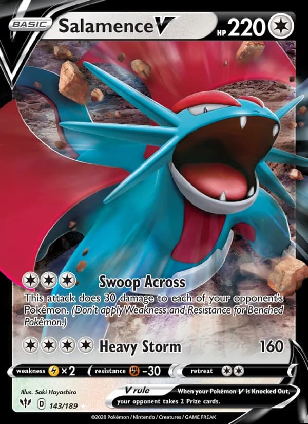 Salamence V — Darkness Ablaze #143