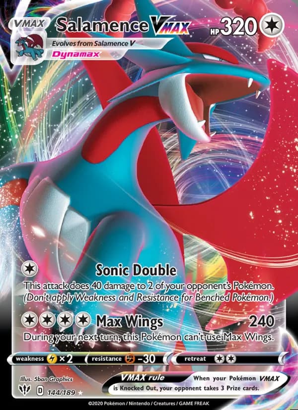 Salamence VMAX — Darkness Ablaze #144