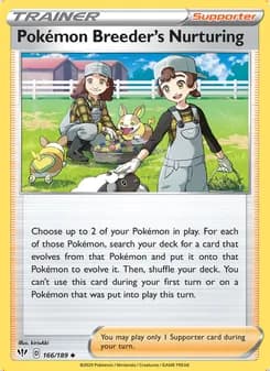 Pokémon Breeder's Nurturing — Darkness Ablaze #166
