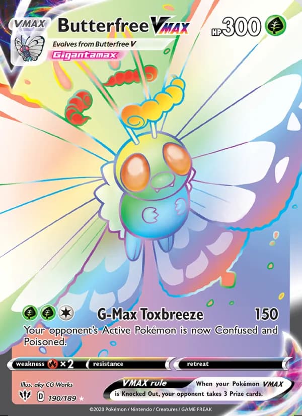 Butterfree VMAX — Darkness Ablaze #190