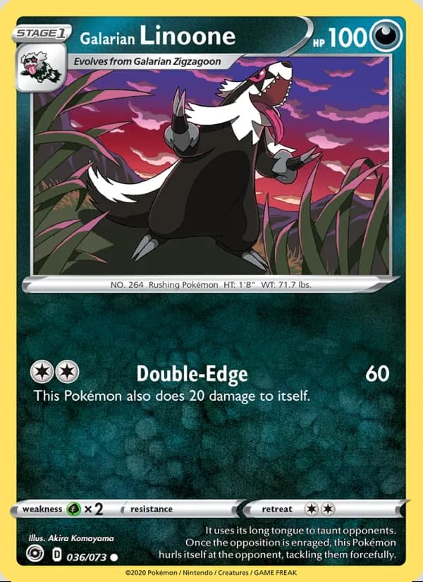 Galarian Linoone — Champion's Path #36