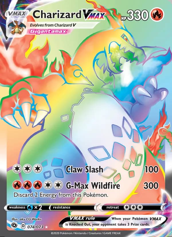 Charizard VMAX — Champion's Path #74