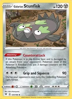 Galarian Stunfisk — Vivid Voltage #125