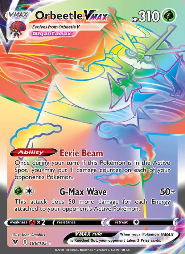 Orbeetle VMAX — Voltaje Vívido #186