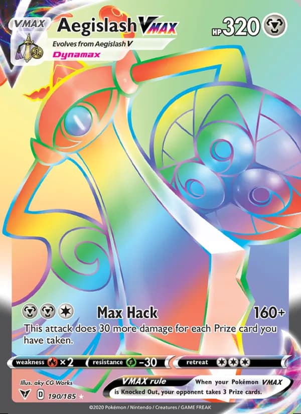 Aegislash VMAX — Vivid Voltage #190