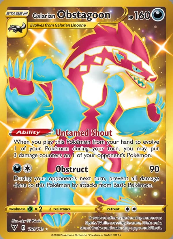 Obstagoon de Galar — Voltaje Vívido #198