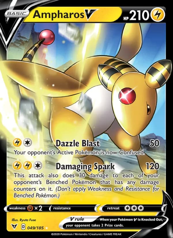 Ampharos V — Vivid Voltage #49