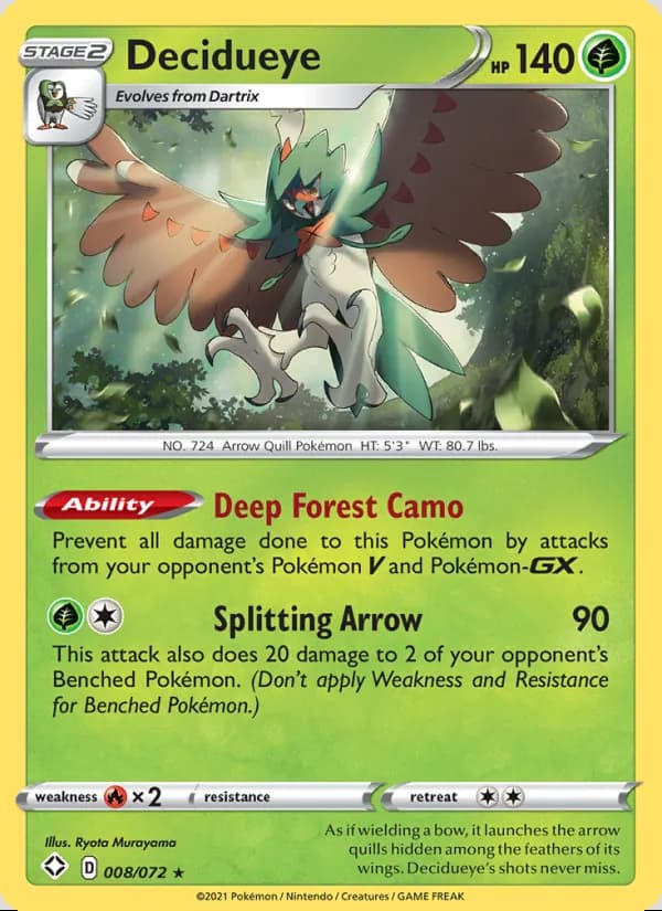 Decidueye — Shining Fates #8
