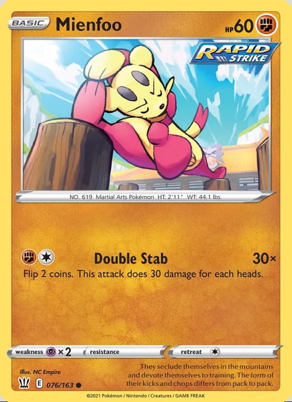 Mienfoo — Battle Styles #76