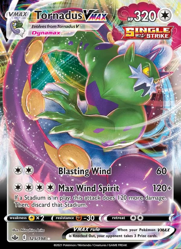 Tornadus VMAX — Chilling Reign #125