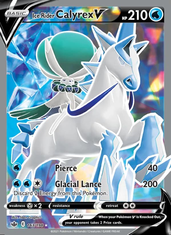 Ice Rider Calyrex V — Chilling Reign #163