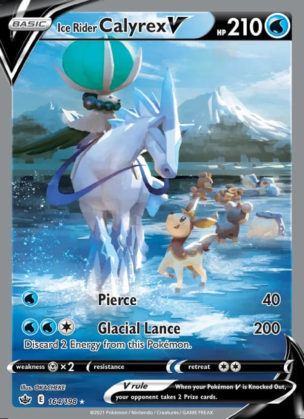 Calyrex Jinete Glacial V — Reinado Escalofriante #164