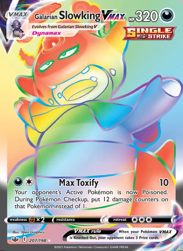 Galarian Slowking VMAX — Chilling Reign #207
