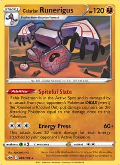 Galarian Runerigus — Chilling Reign #83