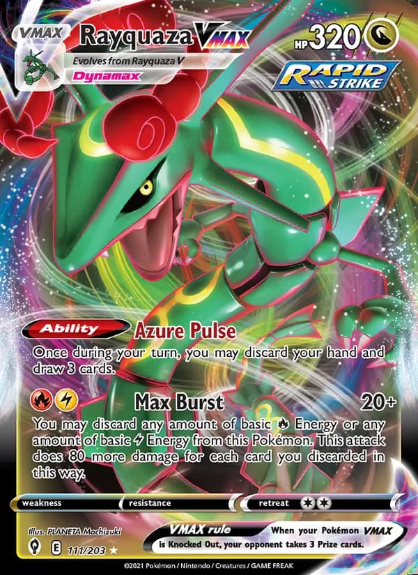 Rayquaza VMAX — Cielos Evolutivos #111