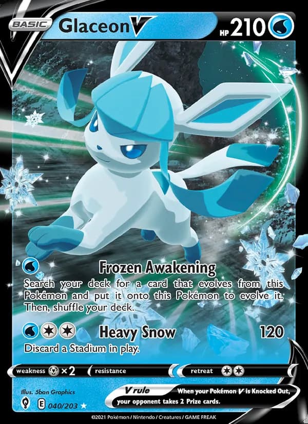 Glaceon V — Cielos Evolutivos #40
