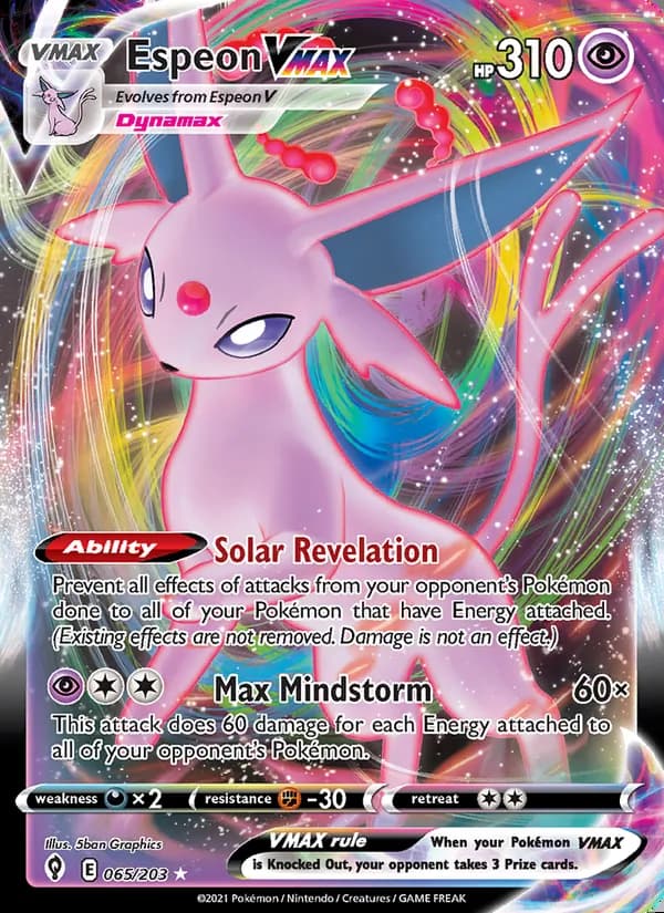 Espeon VMAX — Evolving Skies #65