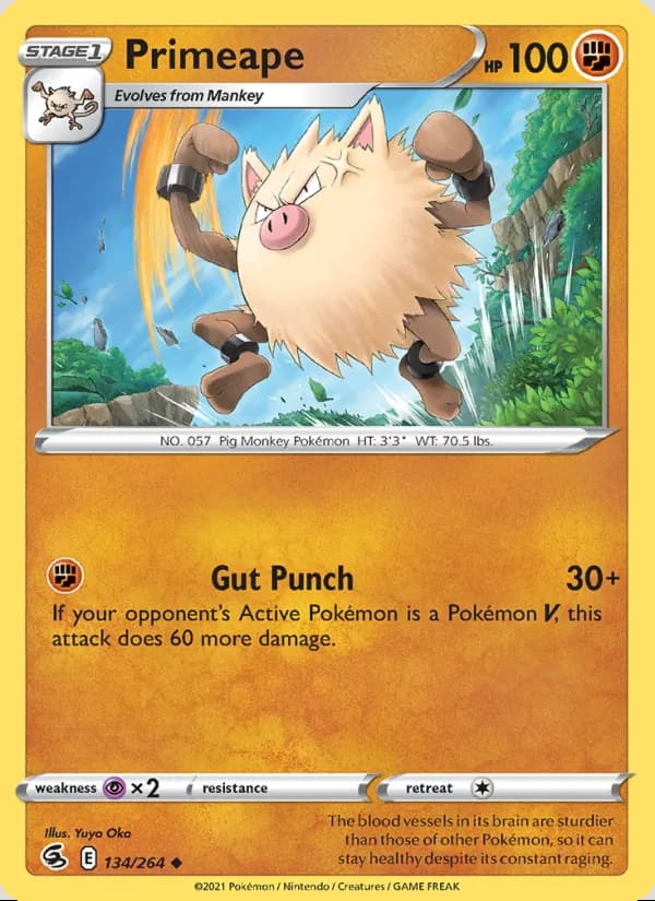 Primeape — Fusion Strike #134