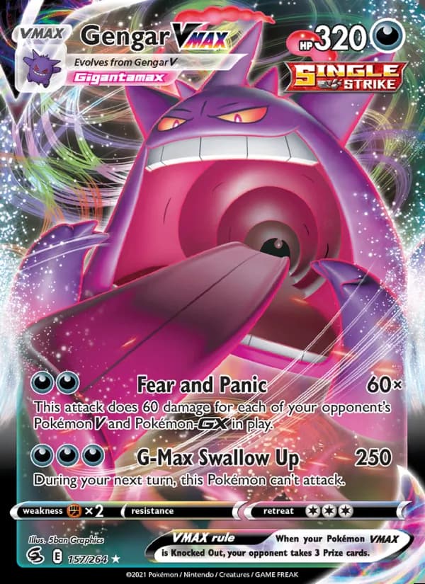 Gengar VMAX — Fusion Strike #157