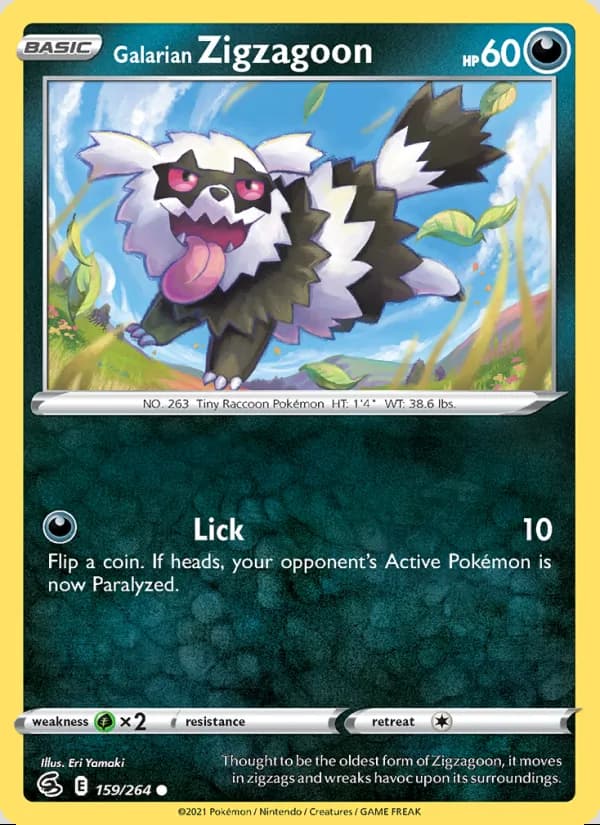 Zigzagoon de Galar — Golpe Fusión #159