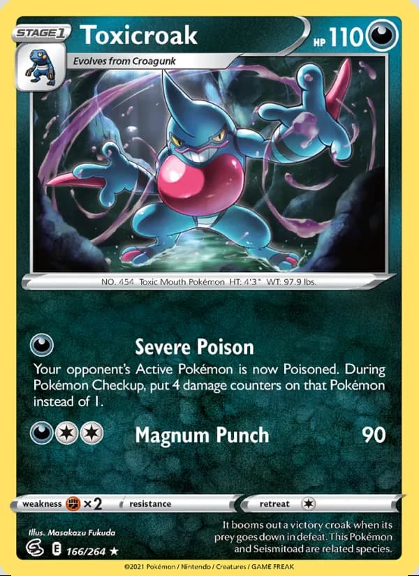 Toxicroak — Fusion Strike #166