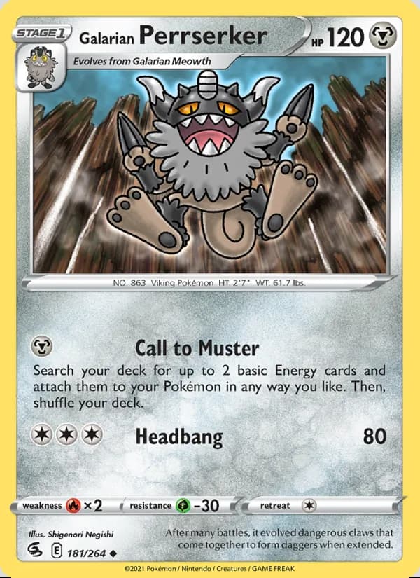 Galarian Perrserker — Fusion Strike #181