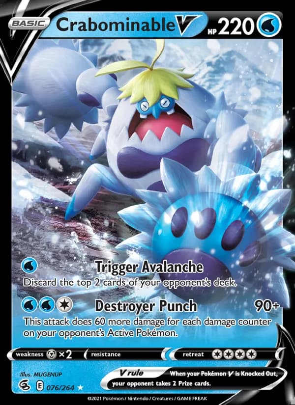 Crabominable V — Fusion Strike #76