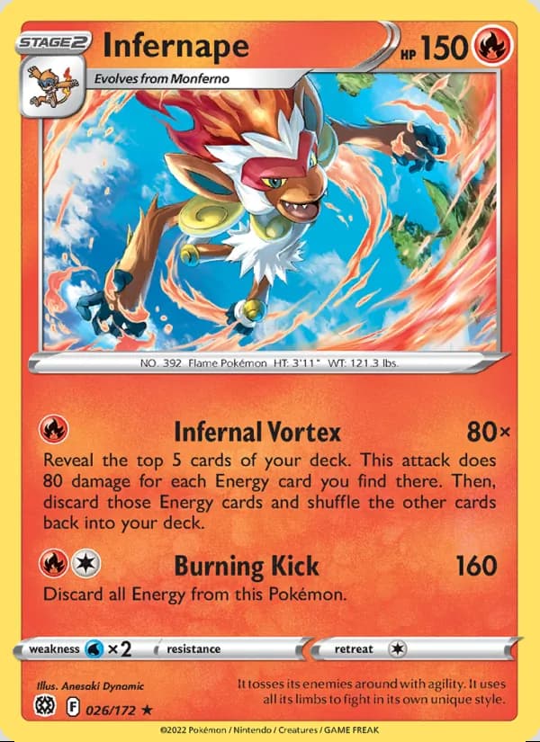 Infernape — Astros Brillantes #026