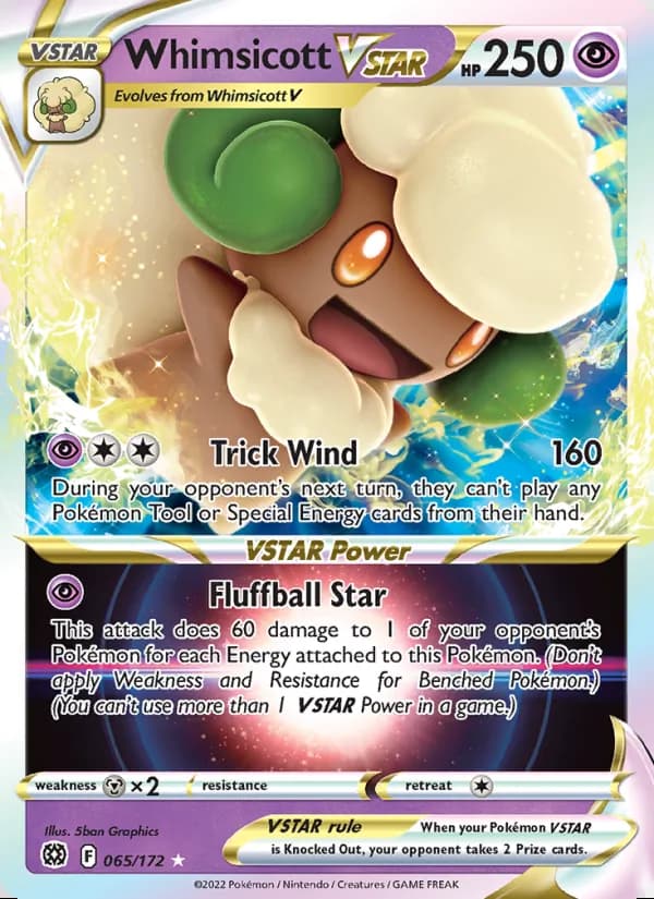 Whimsicott VSTAR — Brilliant Stars #065