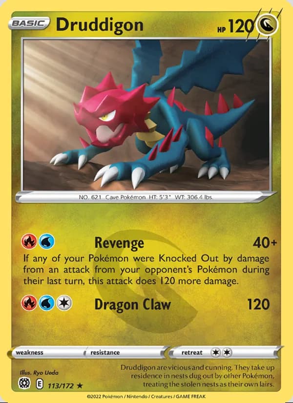 Druddigon — Astros Brillantes #113