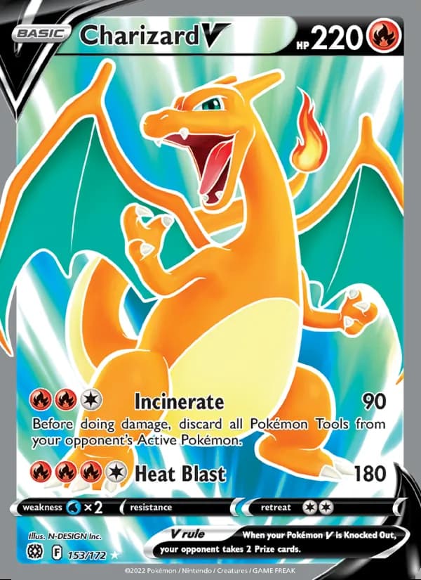 Charizard V — Astros Brillantes #153