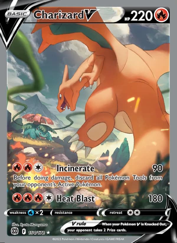 Charizard V — Astros Brillantes #154