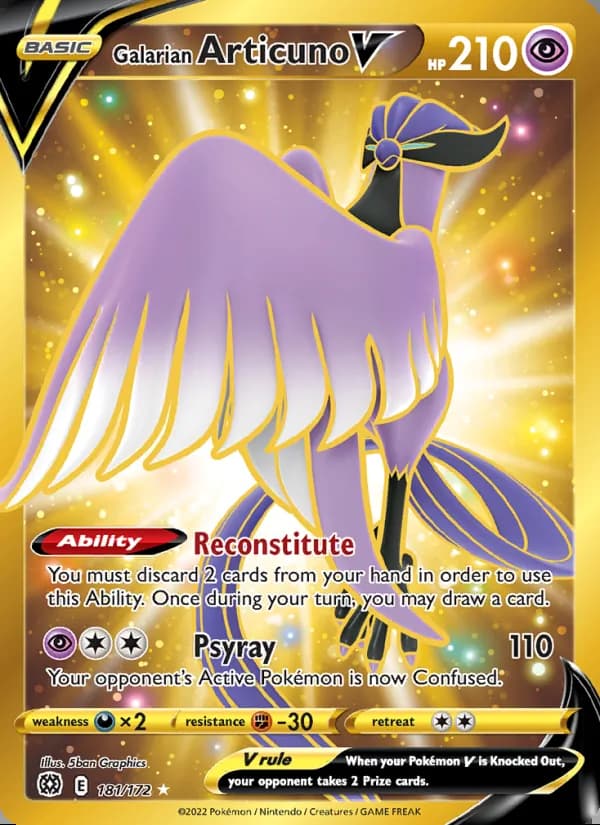 Galarian Articuno V — Brilliant Stars #181