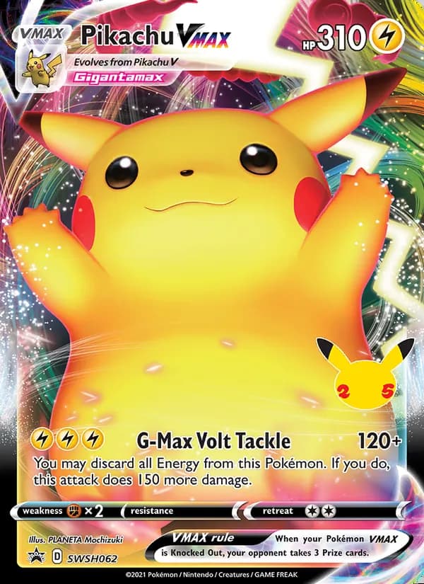 Pikachu VMAX — Cartas de promoción ESES #SWSH062