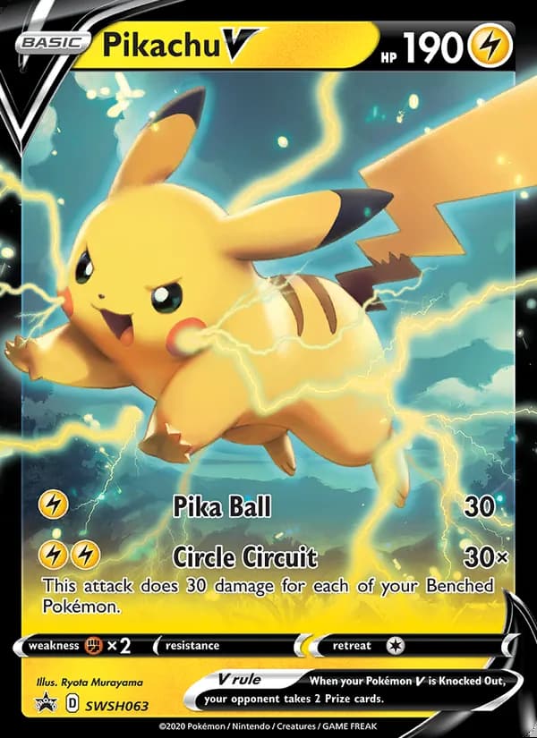 Pikachu V — SWSH Black Star Promos #SWSH063