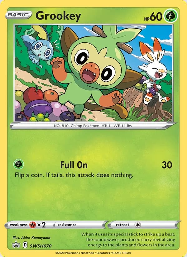Grookey — SWSH Black Star Promos #SWSH070