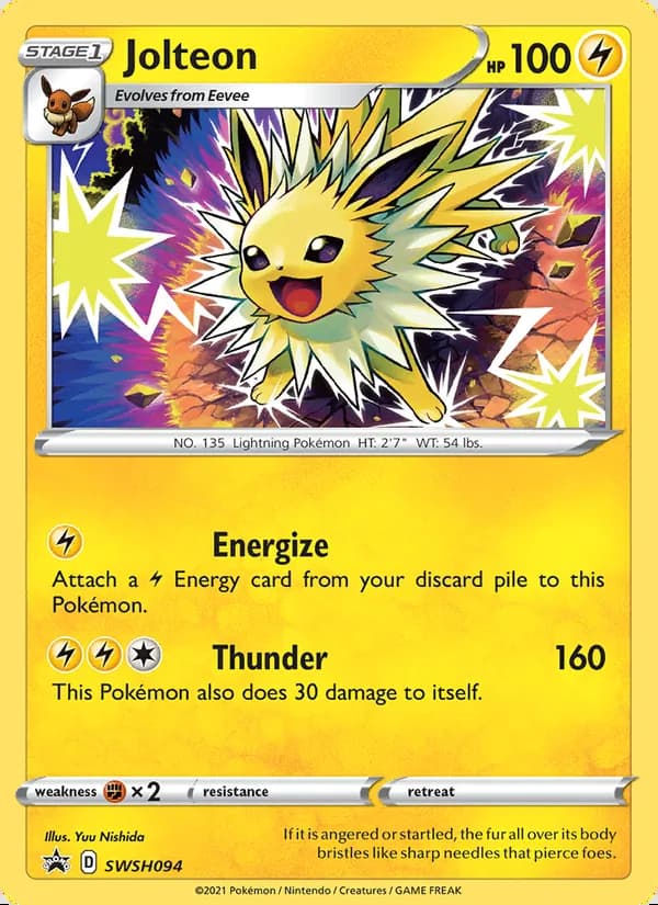 Jolteon — SWSH Black Star Promos #SWSH094