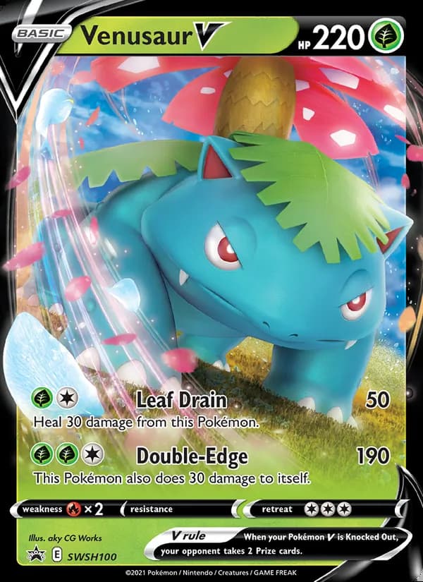 Venusaur V — SWSH Black Star Promos #SWSH100