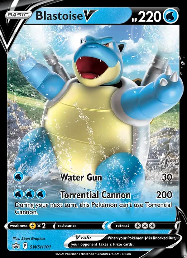 Blastoise V — SWSH Black Star Promos #SWSH101