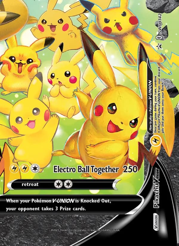 Pikachu V-UNION — SWSH Black Star Promos #SWSH142