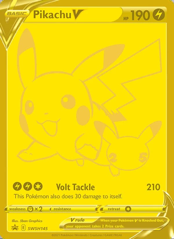 Pikachu V — SWSH Black Star Promos #SWSH145
