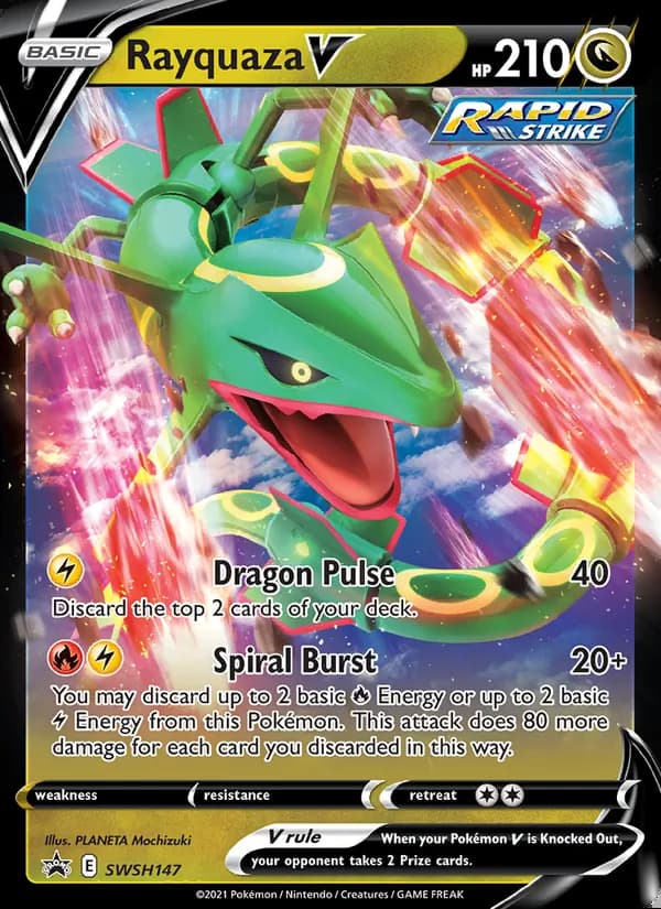 Rayquaza V — SWSH Black Star Promos #SWSH147