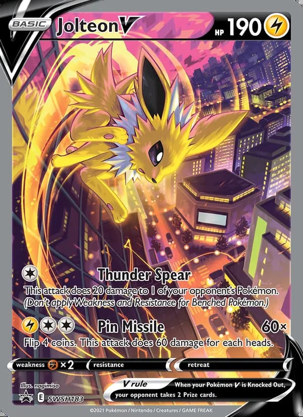 Jolteon V — SWSH Black Star Promos #SWSH183