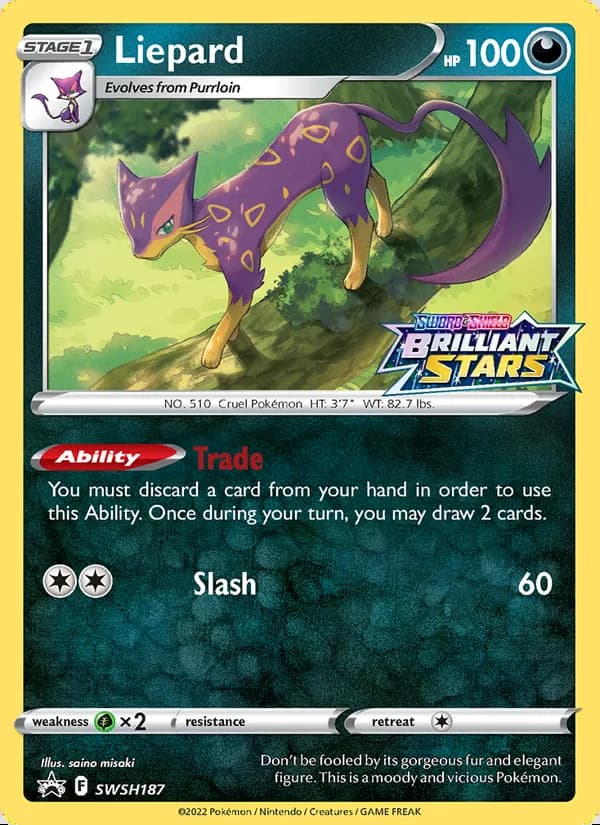 Liepard — SWSH Black Star Promos #SWSH187