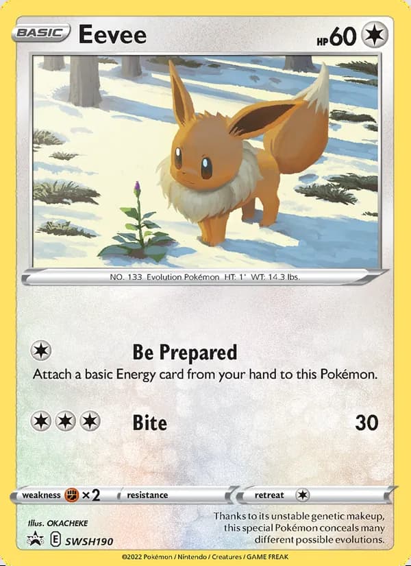 Eevee — Cartas de promoción ESES #SWSH190