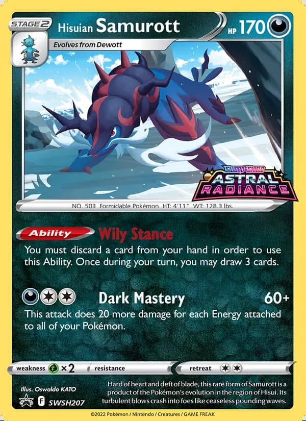 Hisuian Samurott — SWSH Black Star Promos #SWSH207